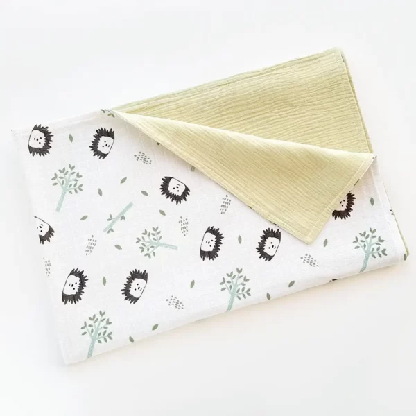 Муслиновый конверт-одеяло с бантом 100х130